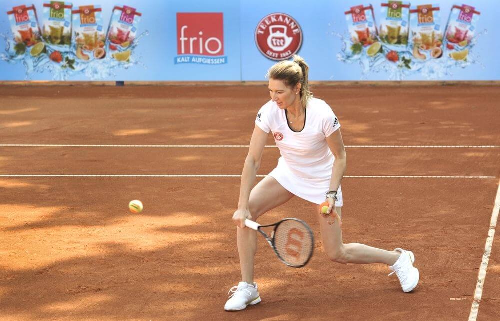 Prominente Tennisstunde in Ludwigshafen mit Steffi Graf