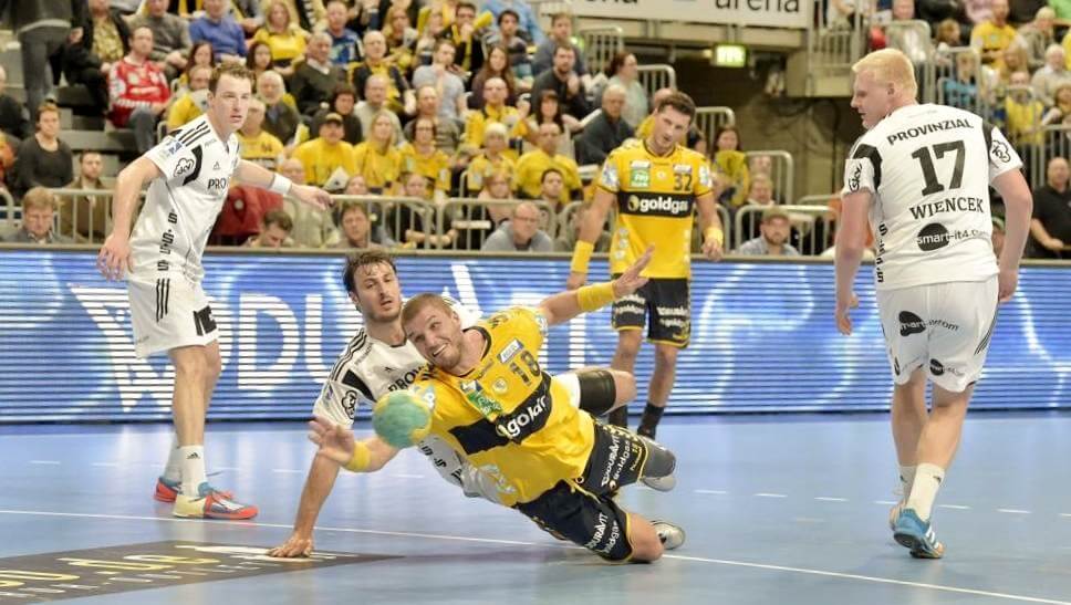 RNL vs. THW Kiel 2015 Pokal 18 Bjarte Myrhol Bild: AS Sportfotos