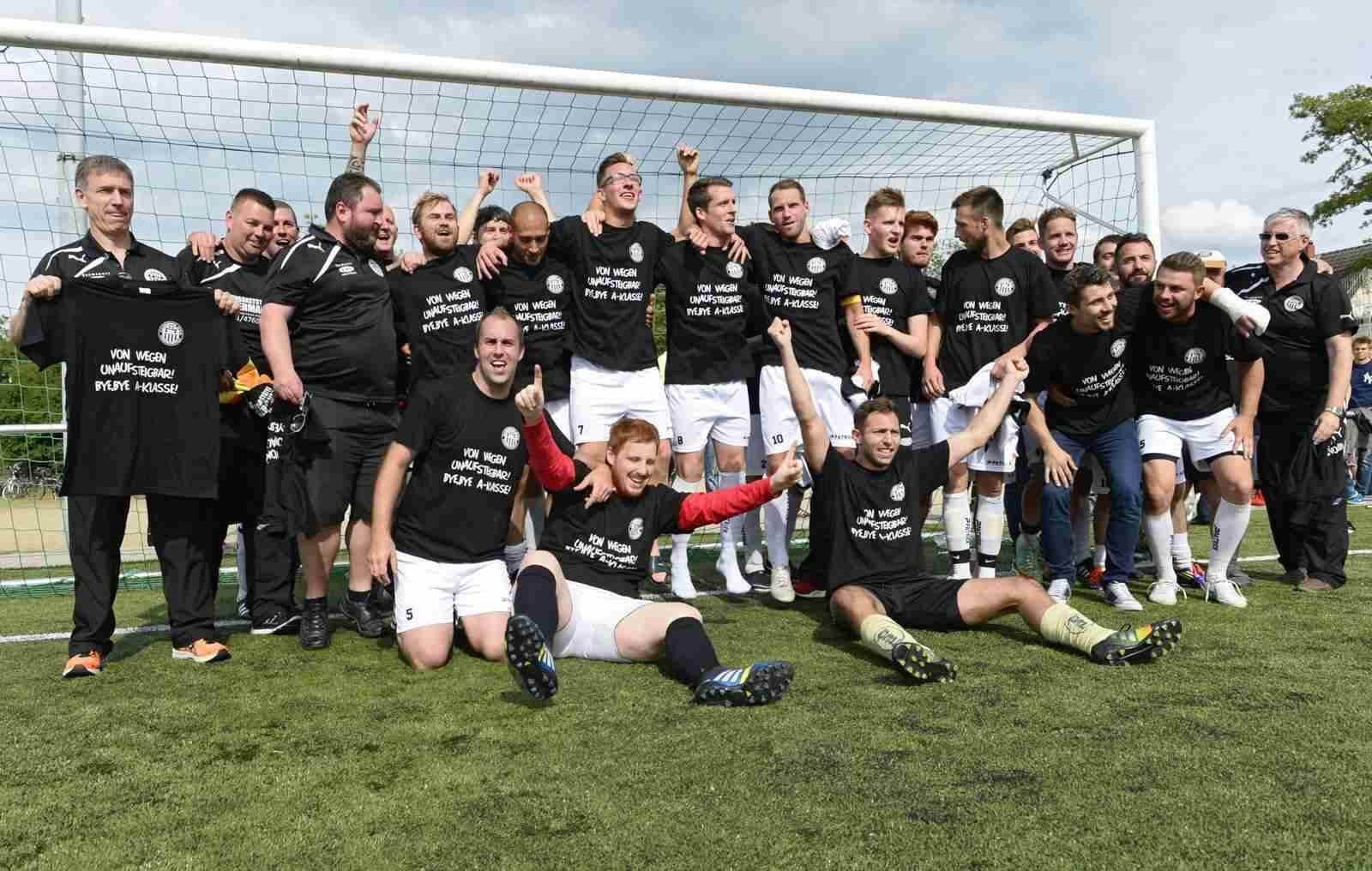 Meister der Kreisklasse A Staffel I ist in der Spielzeit 2014/2015 der FC Germania Friedrichsfeld  Bild: Berno Nix
