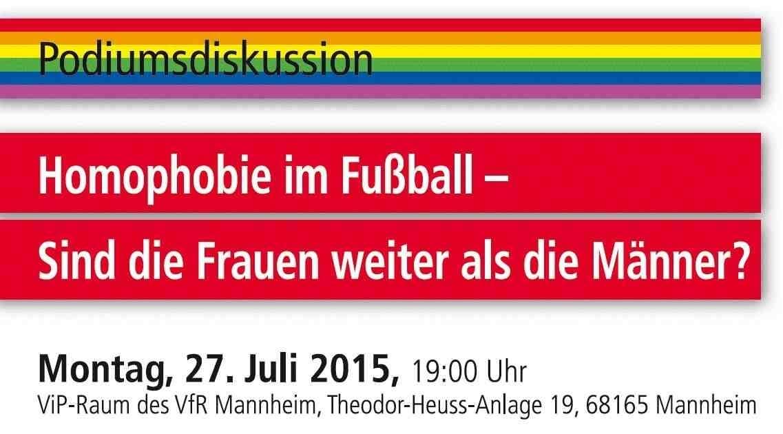 Podiumsdiskussion – Homophobie im Fußball: Sind die Frauen weiter als die Männer?!