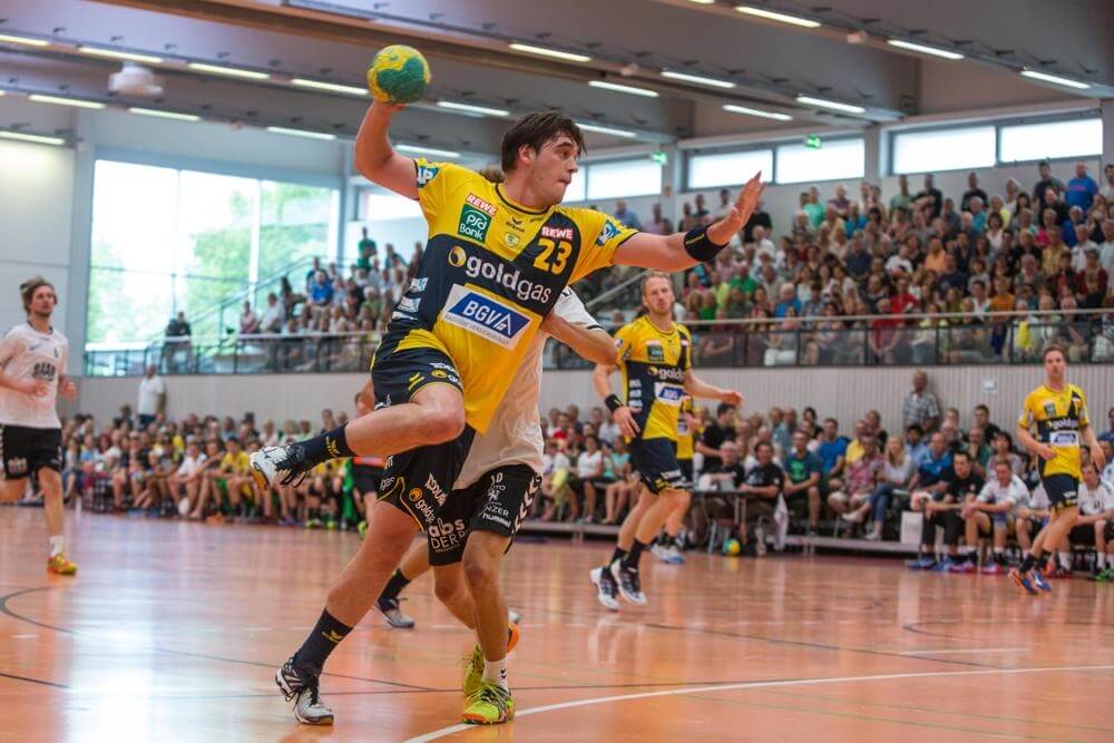 David Ganshorn / RNL, TG Eggenstein vs. Rhein-Neckar Loewen. Bild: AS Sportfotos