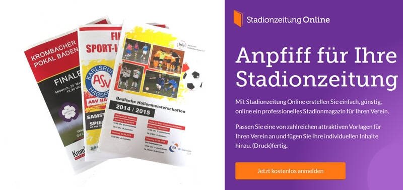 „Stadionzeitung Online“ sorgt für Entlastung im Ehrenamt