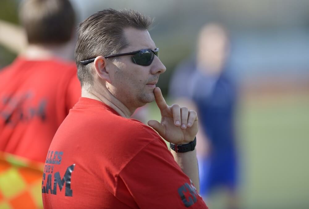Viktorias Trainer Christian Michler sieht der kommenden Spielzeit optimistisch entgegen Bild: Berno Nix