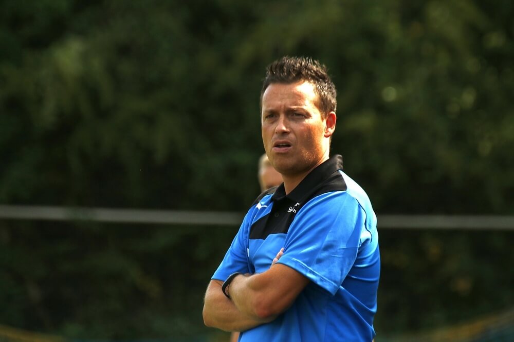 Fortuna-Coach Rene Gölz. In 5 Spielzeiten schaffte der Erfolgscoach drei Aufstiege. Mit der Fortuna will die Gölz/Faust-Elf in die Verbandsliga hoch.    Bild: Rafael Kowollik.