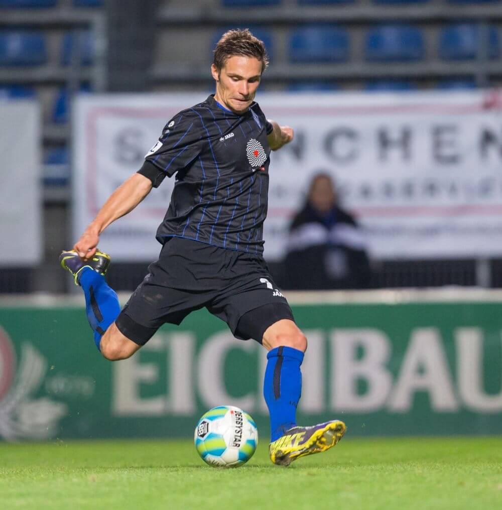 Waldhofs Sebastian Lindner, der Siegtorschütze gegen den SV Elversberg: „Dieser Verein gehört einfach in den Profibereich.“