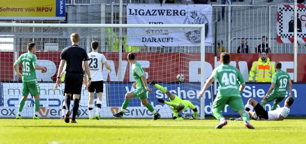 Traumtor reicht nicht – Sandhausen muss sich mit 1:1 gegen Fürth begnügen