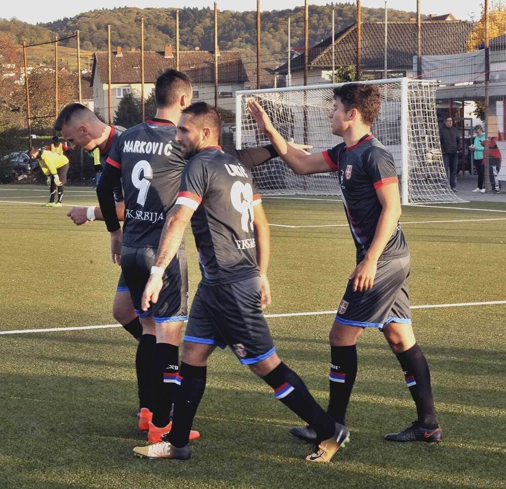 Bislang durften die Akteure des FK Srbija häufig jubeln. Am Sonntag geht es in einem richtunsgweisenden Spiel gegen Wallstadt.  Bild: AS Sportfotos