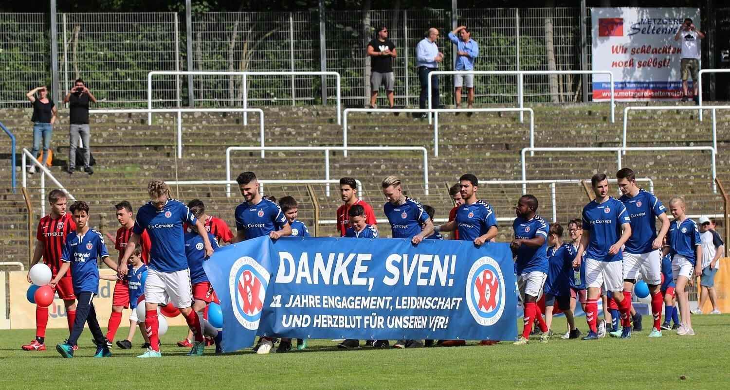 Würdiger Abschied für Sven Wolf ++ 1:1-Unentschieden im letzten VfR-Heimspiel gegen Weinheim gerät in den Hintergrund