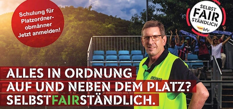 Platzordnerobmänner für mehr Sicherheit am Spieltag:  selbstFAIRständlich