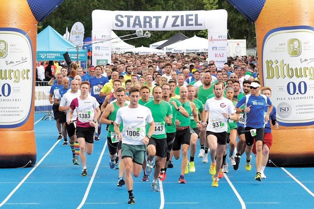 Teilnehmerrekord beim 8. Volksbank Kraichgau Firmenlauf Sinsheim
