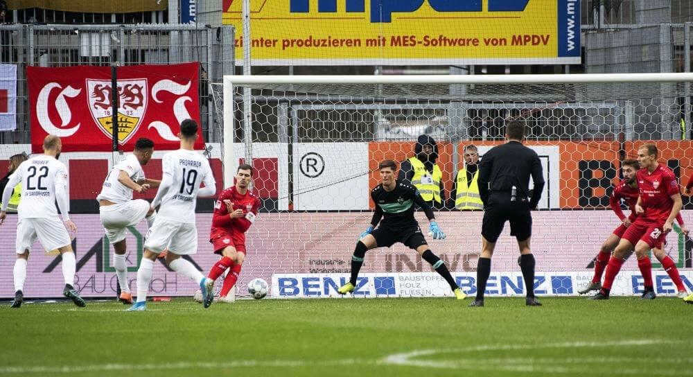Bouhaddouz wird zum Matchwinner – SV Sandhausen schlägt den VfB Stuttgart mit 2:1