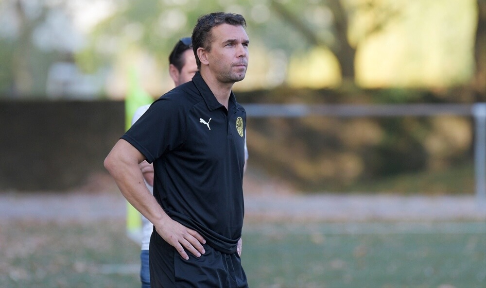 Ladenburgs Coach Joerg Hoepfner zeigt sich vor dem Saisonstart gelassen. Bild: Berno Nix