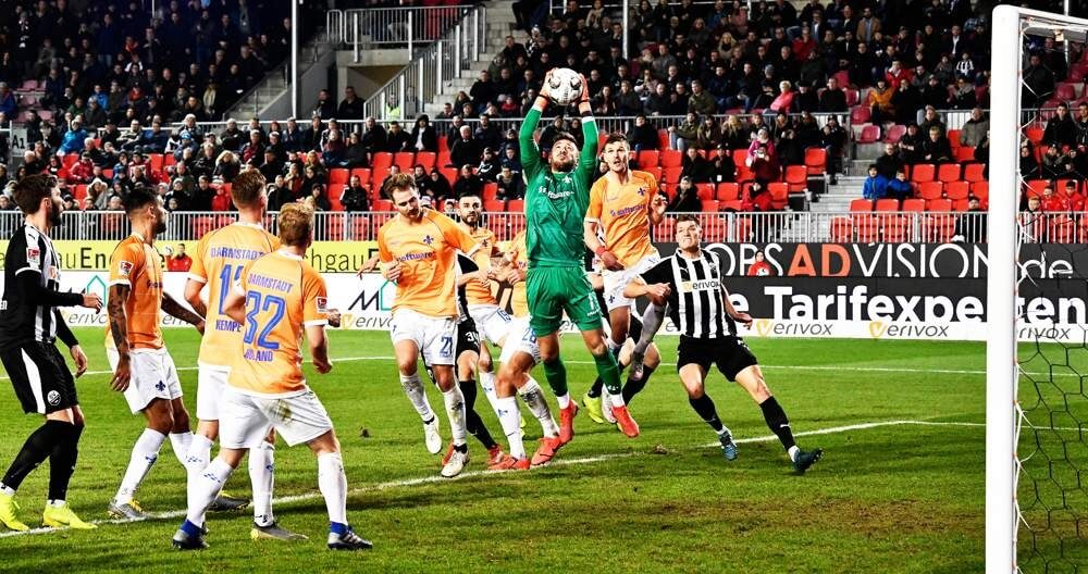 Archivbild aus der Saison 2019/2020. SV Sandhausen vs. Darmstadt 98. AS Sportfoto