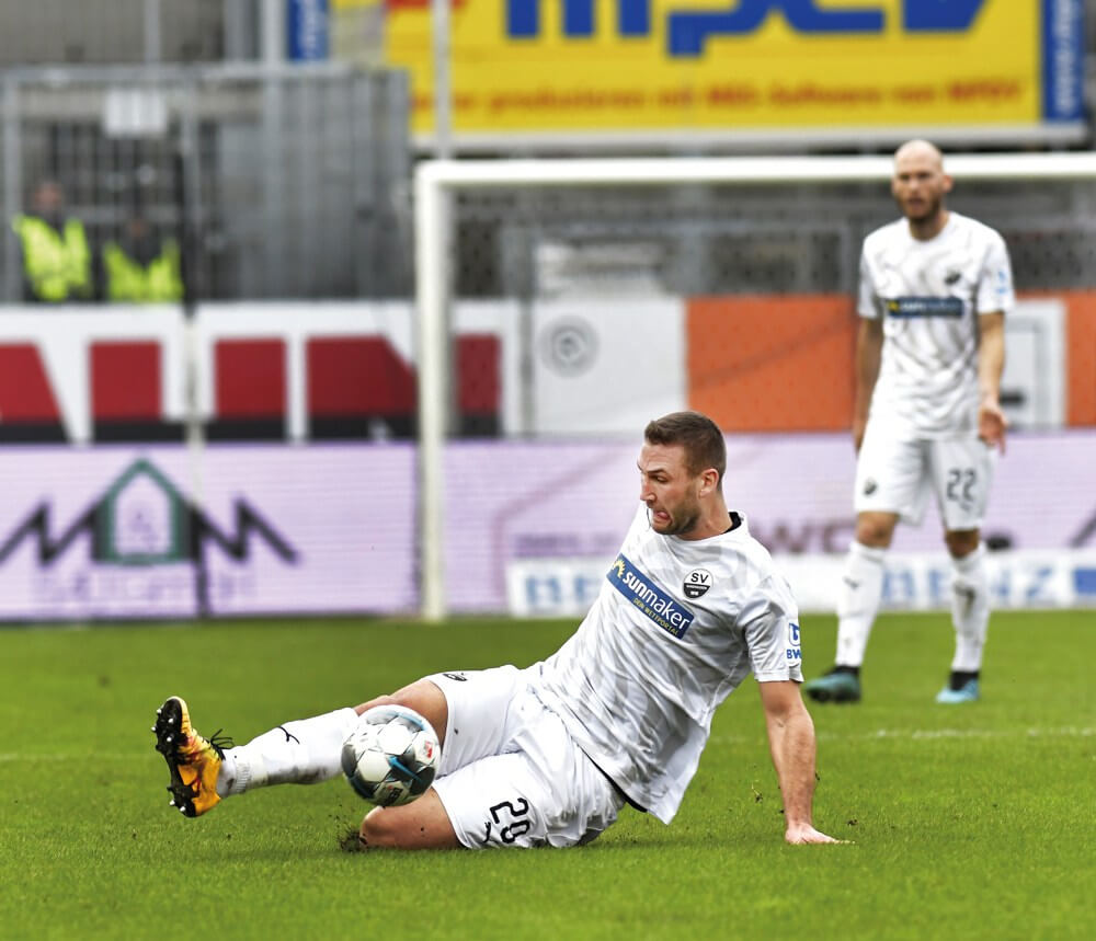 Sandhausens Paurevic wurde auf das Coronavirus positiv getestet. Bild: AS Sportfoto