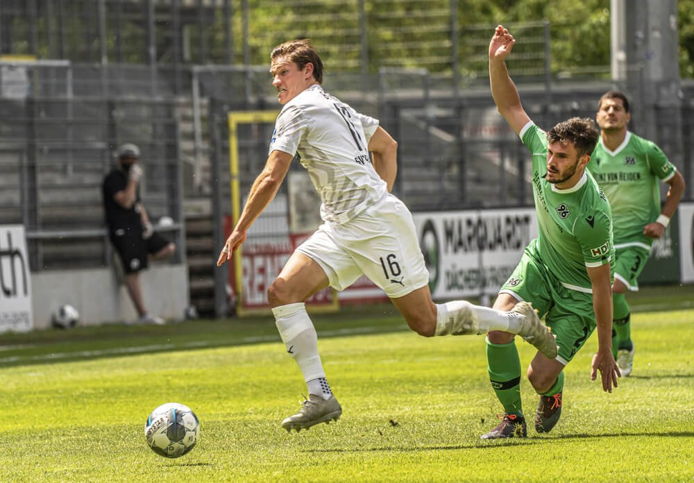 Spielszene SV Sandhausen-Hannover 96 - Saison 2019/2020. AS Sportfoto