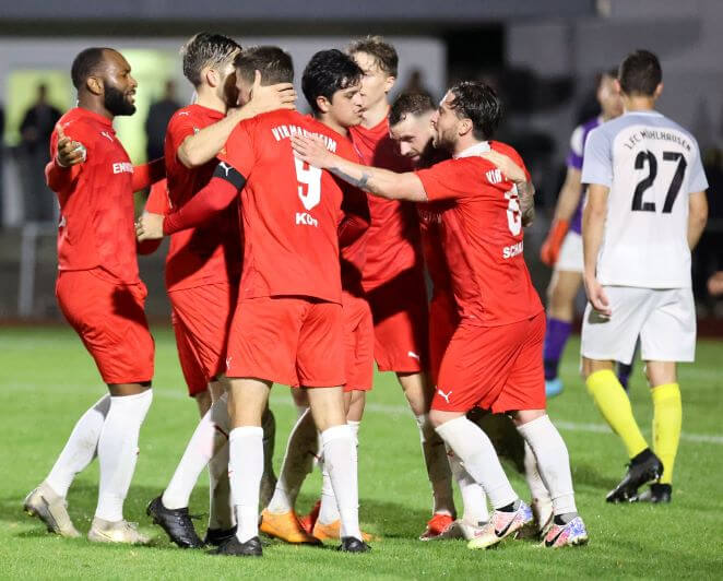 VfR Mannheim gewinnt beim 1. FC Mühlhausen 3:1 (2:1)