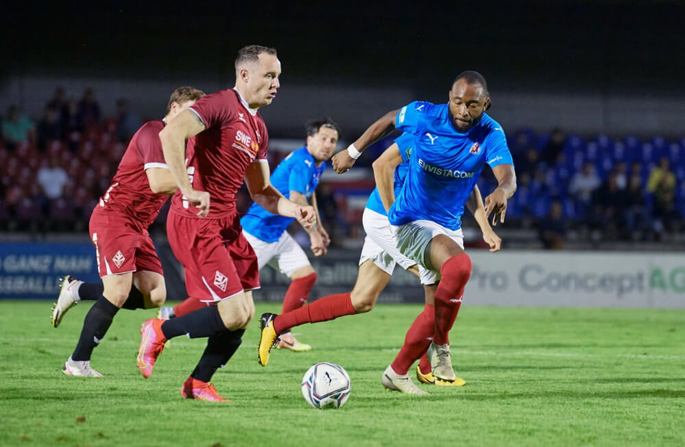 Leistungsgerechtes Remis ++ Der VfR Mannheim und der SV Spielberg trennen sich in einer hochklassigen Verbandsligapartie 1:1 Unentschieden