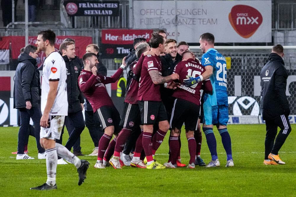 1:2 – bittere Heimniederlage des SV Sandhausen gegen den 1. FC Nürnberg