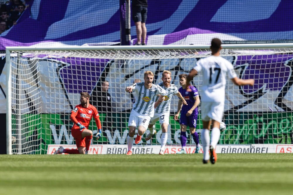 SV Waldhof gewinnt beim VfL Osnabrück 2:1 (1:1)