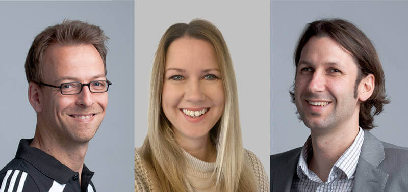 von links: Felix Wiedemann, Annette Kaul, Sascha Döther. Bild: bfv