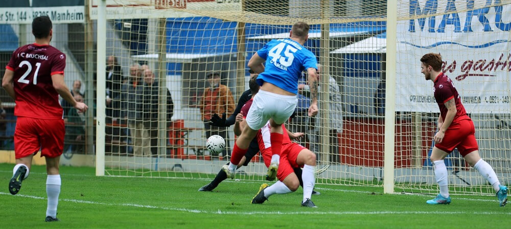 Bruchsal verlangte dem VfR Mannheim alles ab ++ 1:1 (1:1)