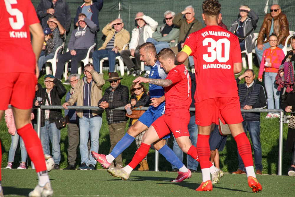 VfR Mannheim erzielt in packendem Derby das 1:1 bei Fortuna Heddesheim in der Nachspielzeit