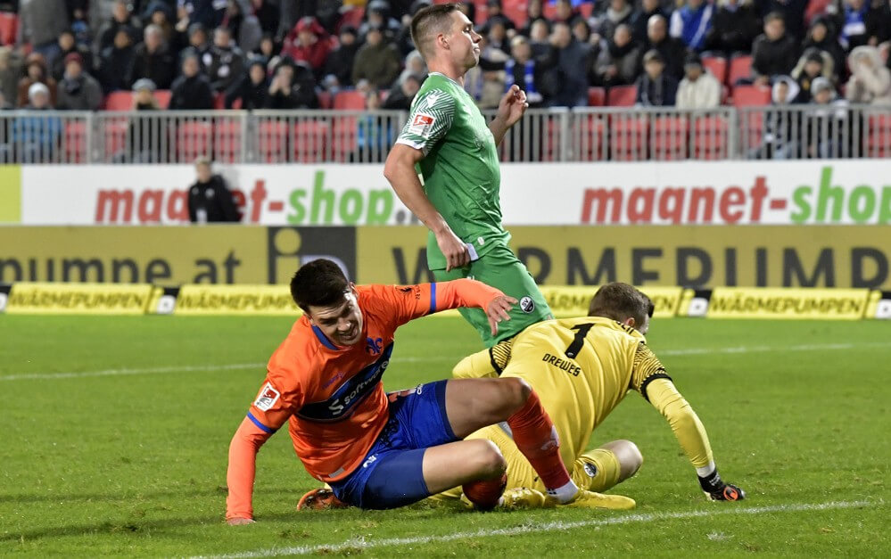 Sandhausen verliert gegen Darmstadt 0:4 (0:2)
