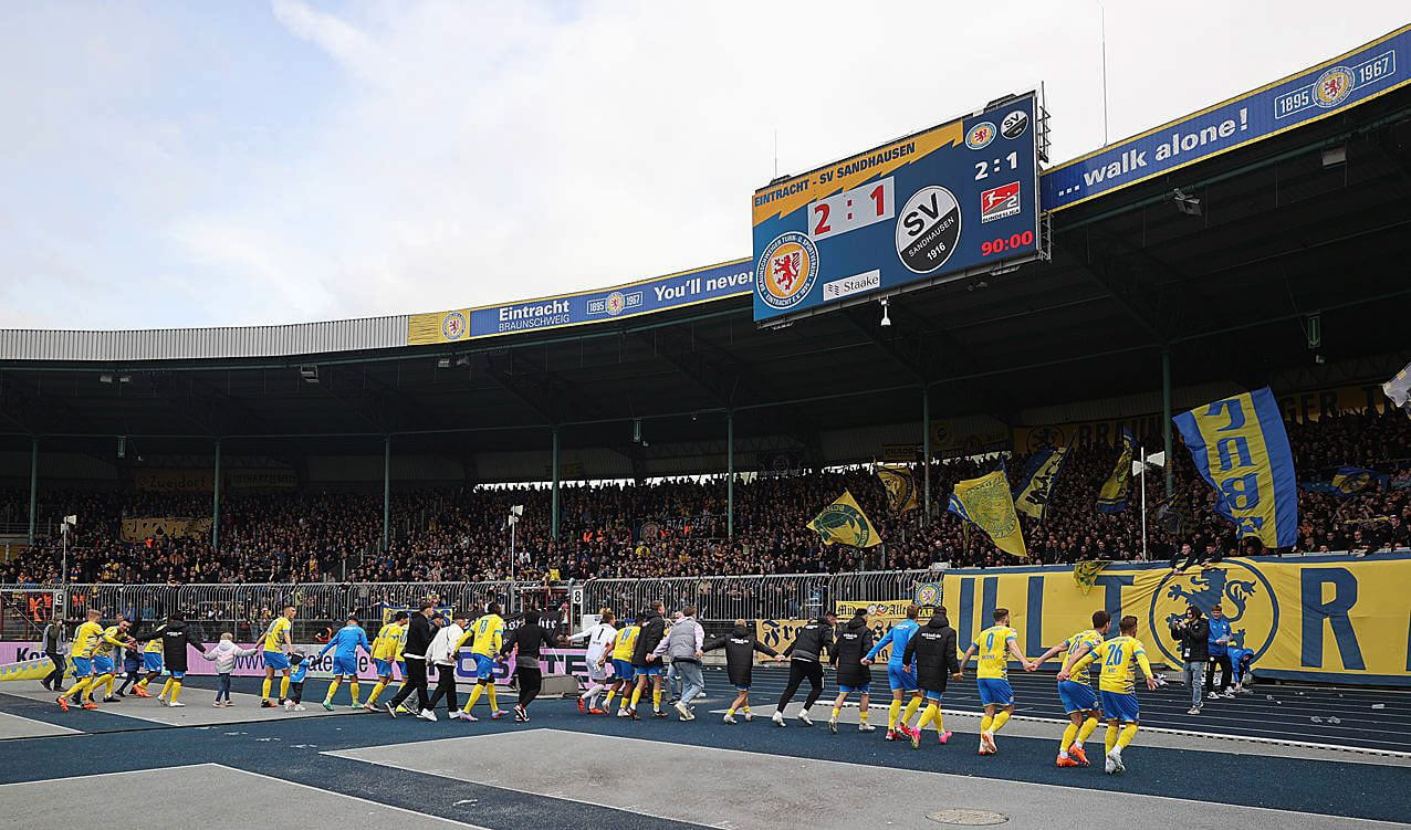 Bittere 2:1 Niederlage für den SV Sandhausen in Braunschweig