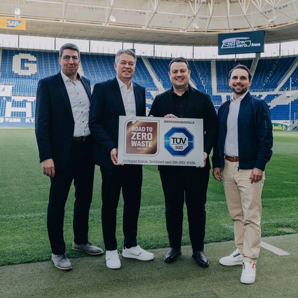 PreZero Arena ist erstes zertifiziertes Zero Waste Stadion der Fußball-Bundesliga