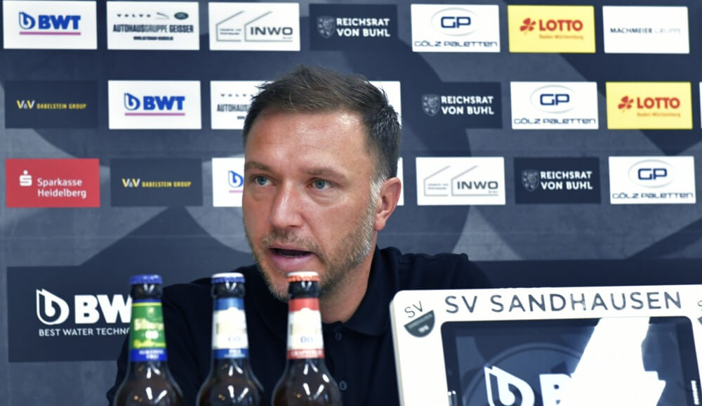 Der SV Sandhausen stellte Trainer Danny Galm nach dem Remis gegen den SC Verl frei. AS Sportfoto