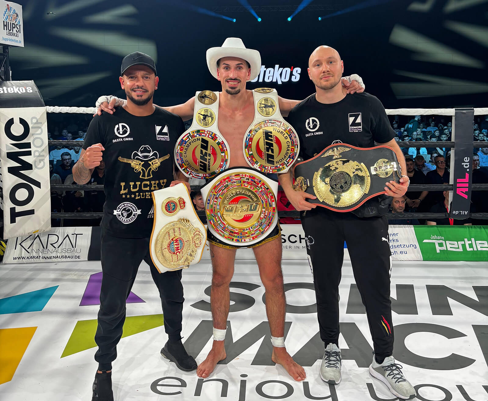 Der Mannheimer Dennis „Lucky Luke“ Haddad holte seinen 5. Weltmeister-Titel nach Version der WKU