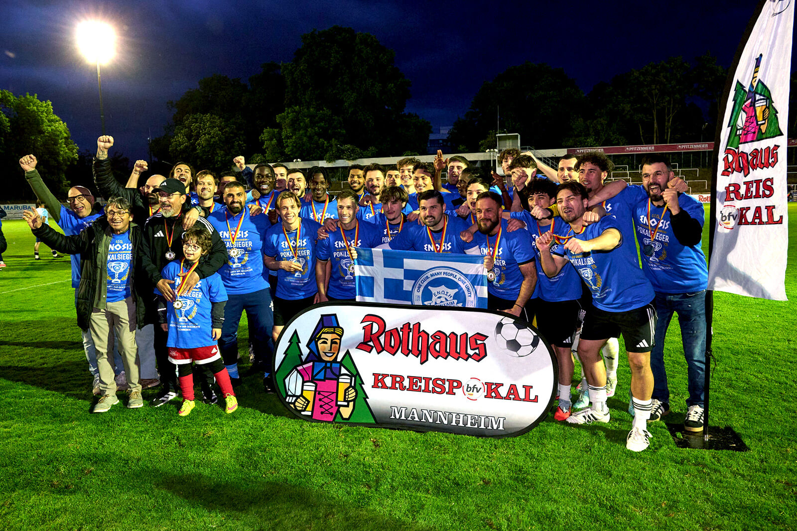 SV Enosis Mannheim gewinnt den Mannheimer Kreispokal – 2:1 (0:1)-Sieg gegen die SpVgg. Wallstadt